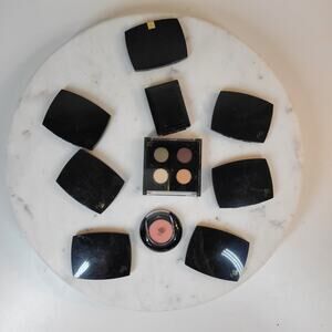 Vintage Lancome Mystery Lot Of 10 Eyeshadow Palettes Blush Powder Make-Up